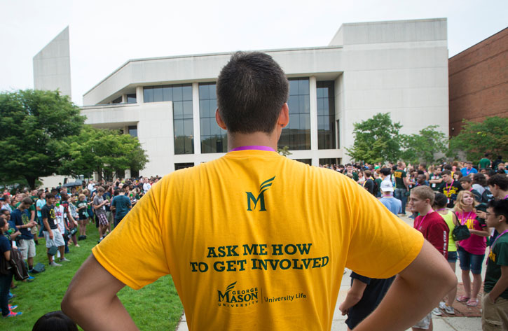 Living on campus means you'll have a front row seat of everything Mason