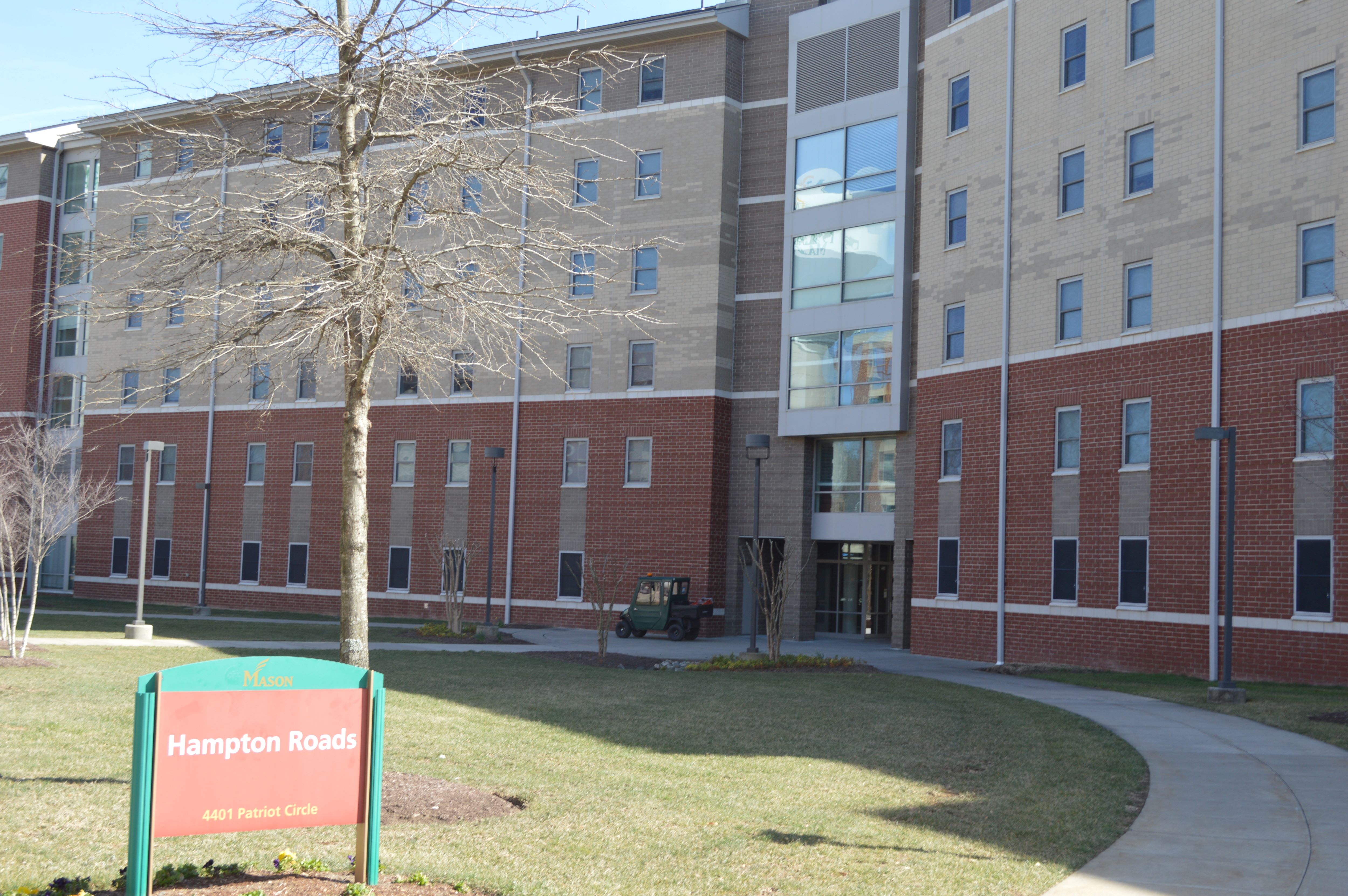 Hampton Road, housing and Residence Life, exterior building